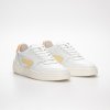 HUB Court White/Sun Yellow/Papaya